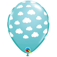 25 Balloons 11″ Clouds Caribbean Blue – Qualatex