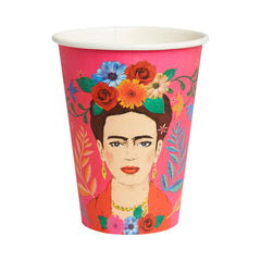 Talking Tables - Eco-Friendly Boho Frida Kahlo Cups - 8 Pack