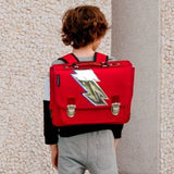 Medium Schoolbag Red
