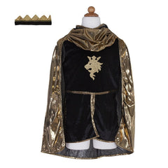 Knight Set Gold with Tunic, Cape and Crown