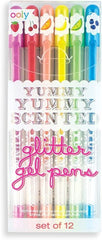 OOLY, Yummy Yummy Scented Glitter Gel Pens, Set of 12