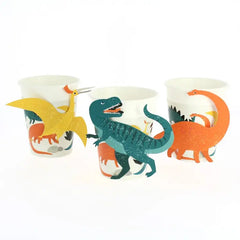 6 Dinosaur Cups