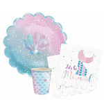 8 Mermaid paper party cups