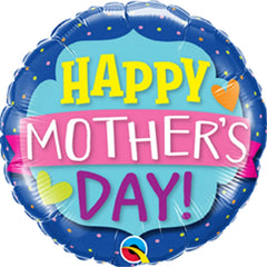 Happy Mothers Day Emblem Banner Foil Balloon