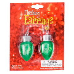 2" Flashing Bulb Shape Earrings