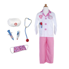 Doctor Pink Costume with Accesories 5-6
