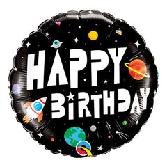 Space happy birthday balloon 88059