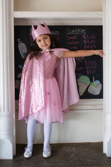 Pink sequins butterfly dress/ wings