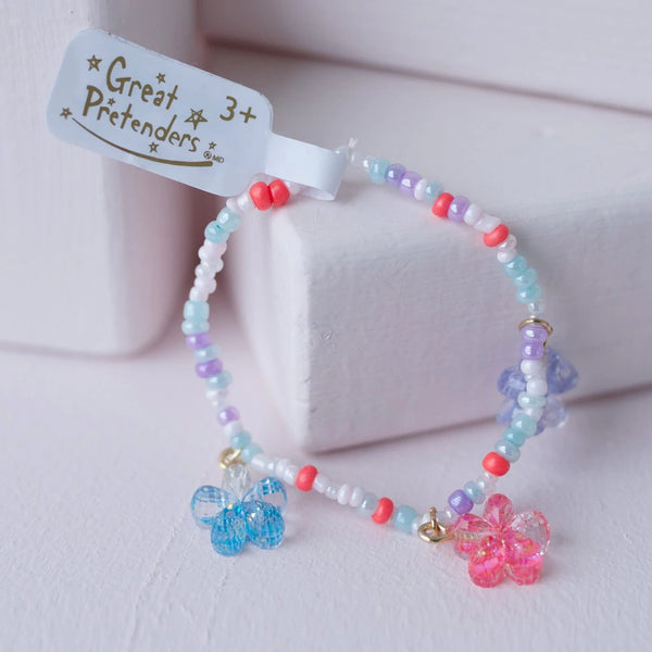 Boutique Shimmer Flower Bracelet