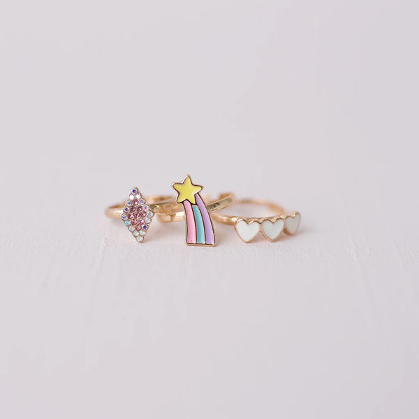 image image Boutique Heart Star Rings (3 pcs)