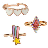 image image Boutique Heart Star Rings (3 pcs)