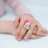 Boutique Rose Rings & Earring Set
