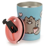 PUSHEEN FOODIE CAT REUSABLE STAINLESS HOT & COLD THERMAL INSULATED FOOD & DRINK CUP 300ML