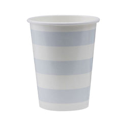 BABY BLUE STRIPE PAPER CUPS - PASTEL PERFECTION