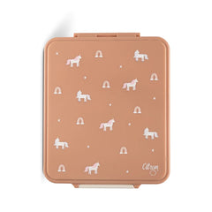 Grand Lunch Box With 4 Compartments And 1 Food Jar - Unicorn -Blush Pink