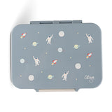 Incredible Tritan Lunch Box With 4 Compartments - Spaceship-Dusty Blue