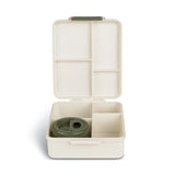 Grand Lunch Box With 4 Compartments And 1 Food Jar - Dino- Green