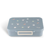 Incredible Tritan Lunch Box With 4 Compartments - Spaceship-Dusty Blue