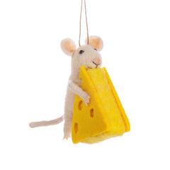 Mouse Gets The Cheese Felt Decoration