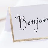 Gold Foiled Wedding Place Cards