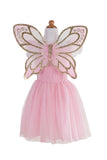 GOLD BUTTERFLY DRESS WITH FAIRY WINGS