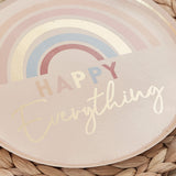 Happy Everything Natural Rainbow Plates