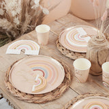 Happy Everything Natural Rainbow Plates