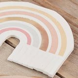 Gold Foiled Natural Rainbow Fringe Napkins