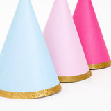 Multicolour Party Hats (set of 8)