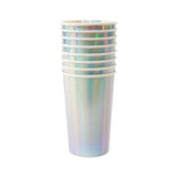 (181945) Silver Holographic Highball Cups