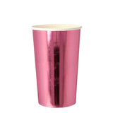 Metallic Pink Highball Cups