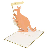 Baby Kangaroo Stand up Greeting Card