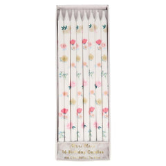 (215974) Floral Pattern Party Candles