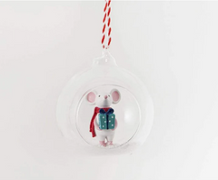 Christmas Gifting Mouse Open Bauble - SASS & BELLE