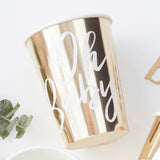 Oh Baby! Gold Baby Shower Cups
