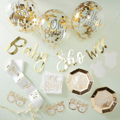 Gold Baby Shower Party In A Box