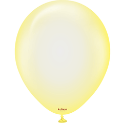 100 Balloons 12″ Pure Crystal Yellow – Kalisan