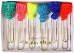 Colorful tassel paper clips