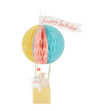 Air Balloon Happy Birthday Greeting Card