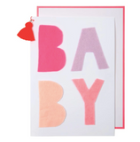 Baby Pink Felt Greeting Card