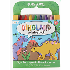 Coloring Book with Crayons Dinoland (138-019)