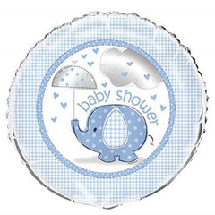Unique 18" Foil Blue Elephant Boy Baby Shower Balloon