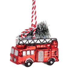 Fire Engine With Tree Shaped Bauble