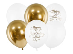 Balloons 30cm Happy Birthday To You mix
