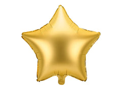 Foil balloon star, gold