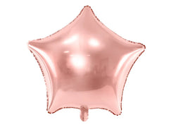 Foil balloon star, rose gold