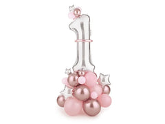 Balloon bouquet number "1", pink