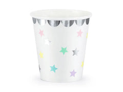 Cups unicorn stars -  6 cups - Party deco