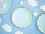 Light Blue Paper Plates