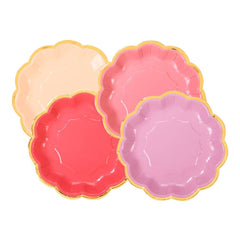 Talking Tables - Small Rose Pink Plates for Valentine's Day - 12 Pack